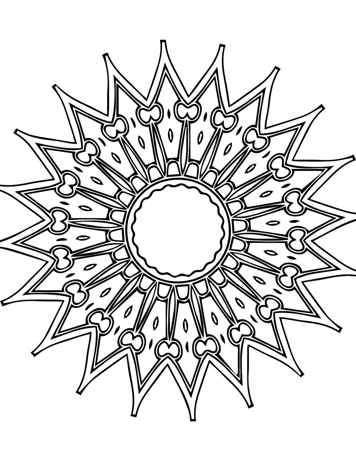 Pintable Mandala Colouring Pages Etsy