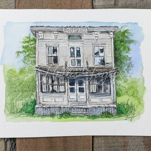 Watercolor paintings of Homes, Historic buildings, Family Heirlooms, Original paintings, House Portraits, Old Abandoned Places
