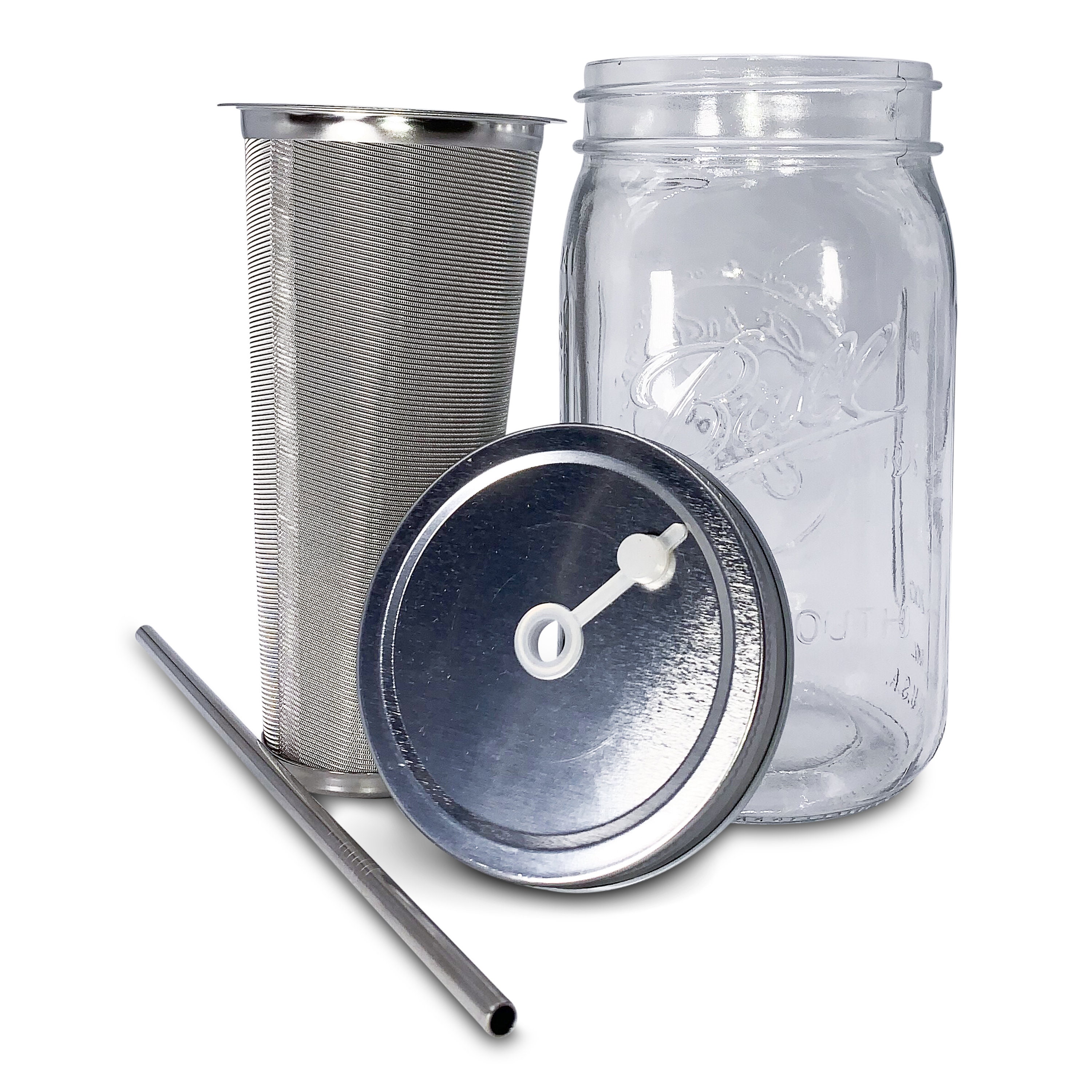 Cold Brew Mason Jar Coffee MakerPortable 24 oz Wide Etsy