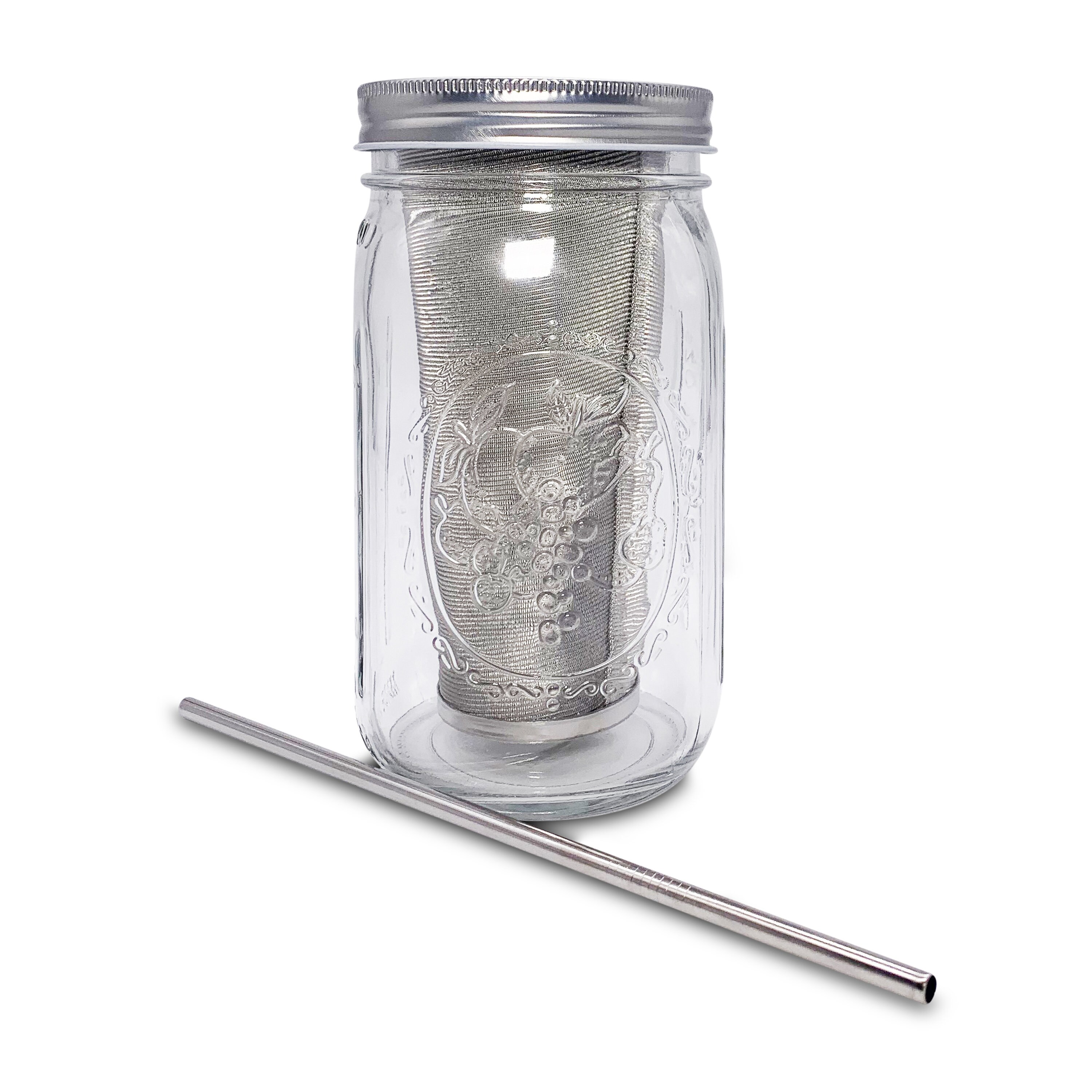 Cold Brew Mason Jar Coffee MakerPortable 24 oz Wide Etsy