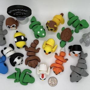 You-Pick - 3D Printed Articulated Flexible Fidget Toy Sensory Pet Cute 3D Print Miniature Baby Animal
