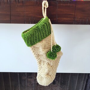 Multi Color Handmade Christmas Stocking - Crocheted Stocking - Holiday Decor - Christmas Gift