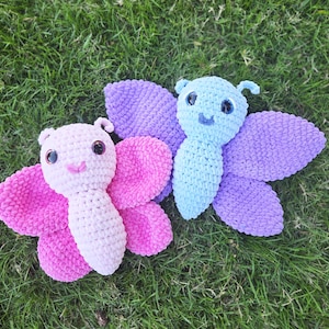 Crochet Butterfly Plush – Handmade Soft & Colorful Toy