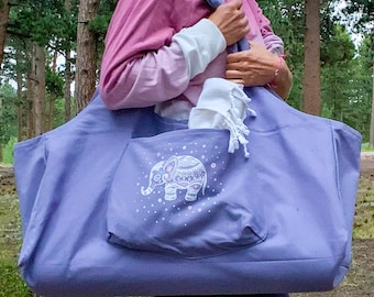 Elephant Yoga Mat Bag Tote | Yoga Mat Holder |  Bolsa Esterilla Yoga | Yoga Bag | Yoga Mat Carrier | Yoga Bag for Mat Block and Bolster