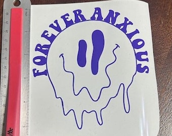 Calcomanía de personalidad de ansiedad - Pegatina para automóviles, tazas Stanley, botellas de agua, tazas Yeti y ventanas, humor del conductor, pegatinas para parachoques, ansioso,