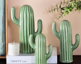 Ceramic Cactus Home Office Decoration Ceramic Decor