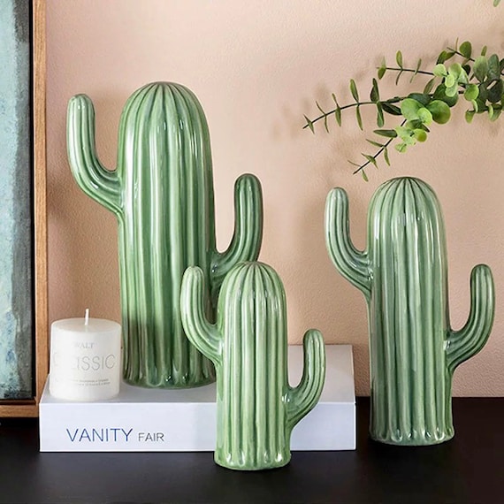 Ceramic Cactus Home Office Decoration Ceramic Decor