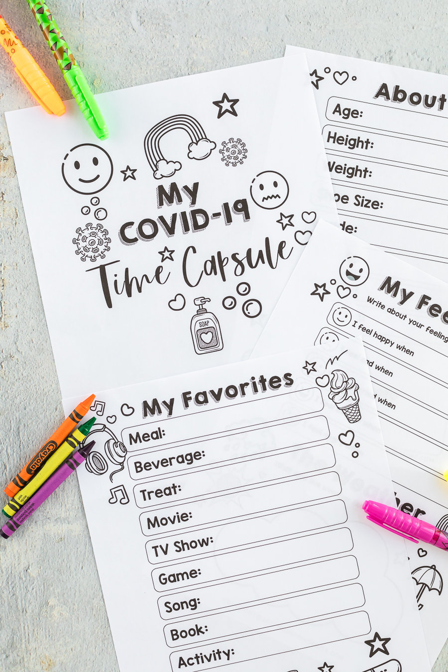 Time Capsule for Kids Worksheets Time Capsule Printables - Etsy