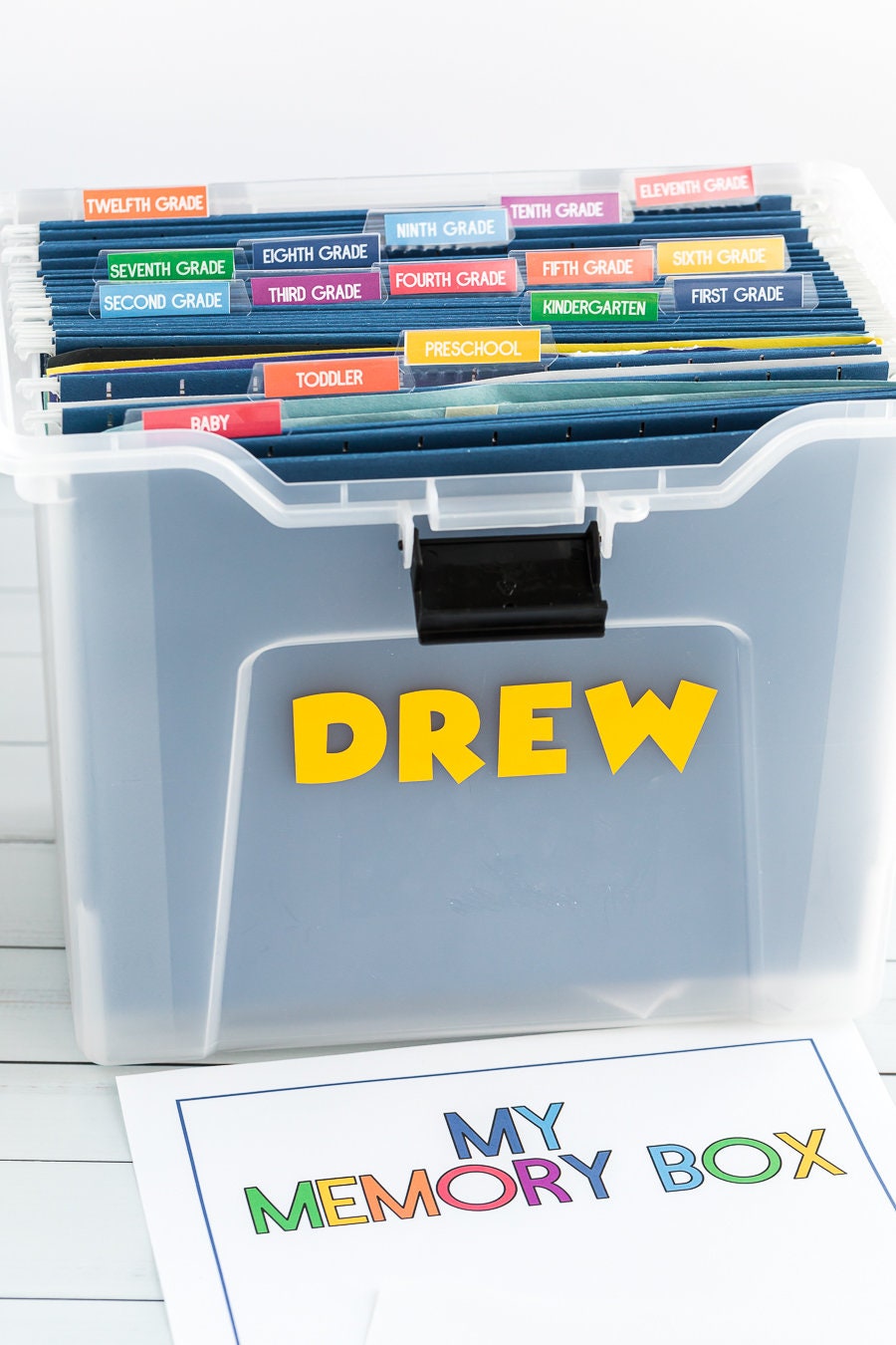 School Memory Box Printables DIY Memory Box Kit Filing Etsy Australia