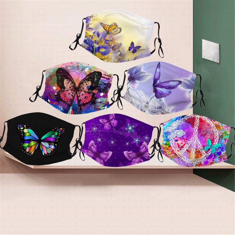 Colorful butterfly mask6 different personalized masks Etsy