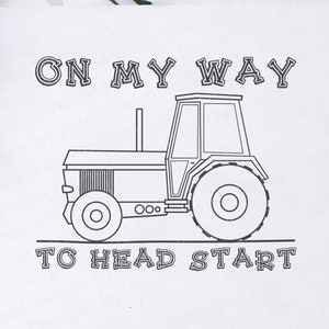 En route pour un bon départ SVG - tracteur SVG - tracteur chemise SVG - coloriage Svg - coloriage tracteur Svg - couleur chemise Svg - tracteur de ferme Svg