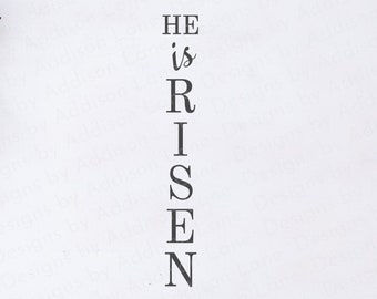 He Is Risen SVG: Christian Easter Sign (Digital Download)