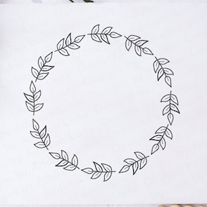 wreath SVG - wreath for initial SVG - wreath border SVG - farmhouse wreath Svg - farmhouse circle Svg - farmhouse sign Svg - monogram Svg
