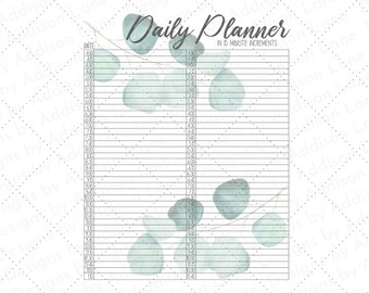 15 Minute Daily Planner Printable: Time Blocking Calendar (PDF)
