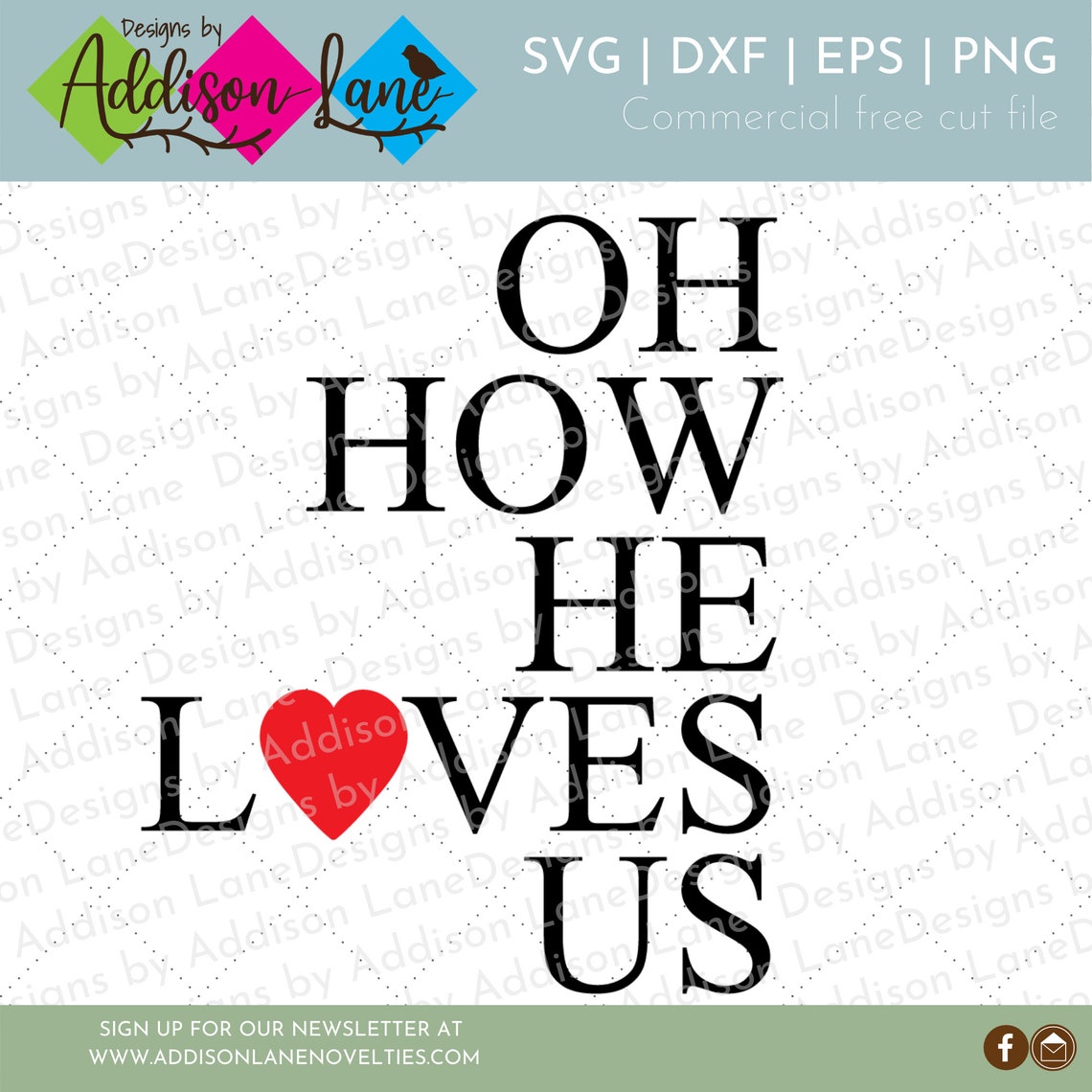 Oh How He Loves Us SVG Oh How He Loves Me SVG Christian Etsy