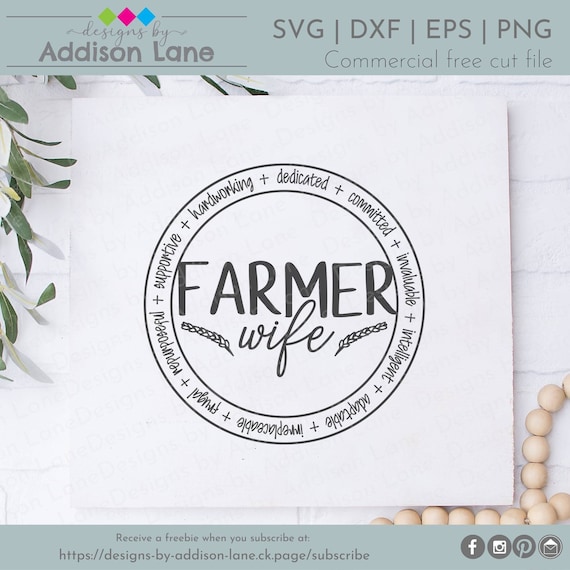 Farmers Wife SVG - Farm Wife SVG - Farm SVG - Farmer Svg - Farm Wife Characteristics Svg - Farmer Wife Svg - Farm Clothing Svg