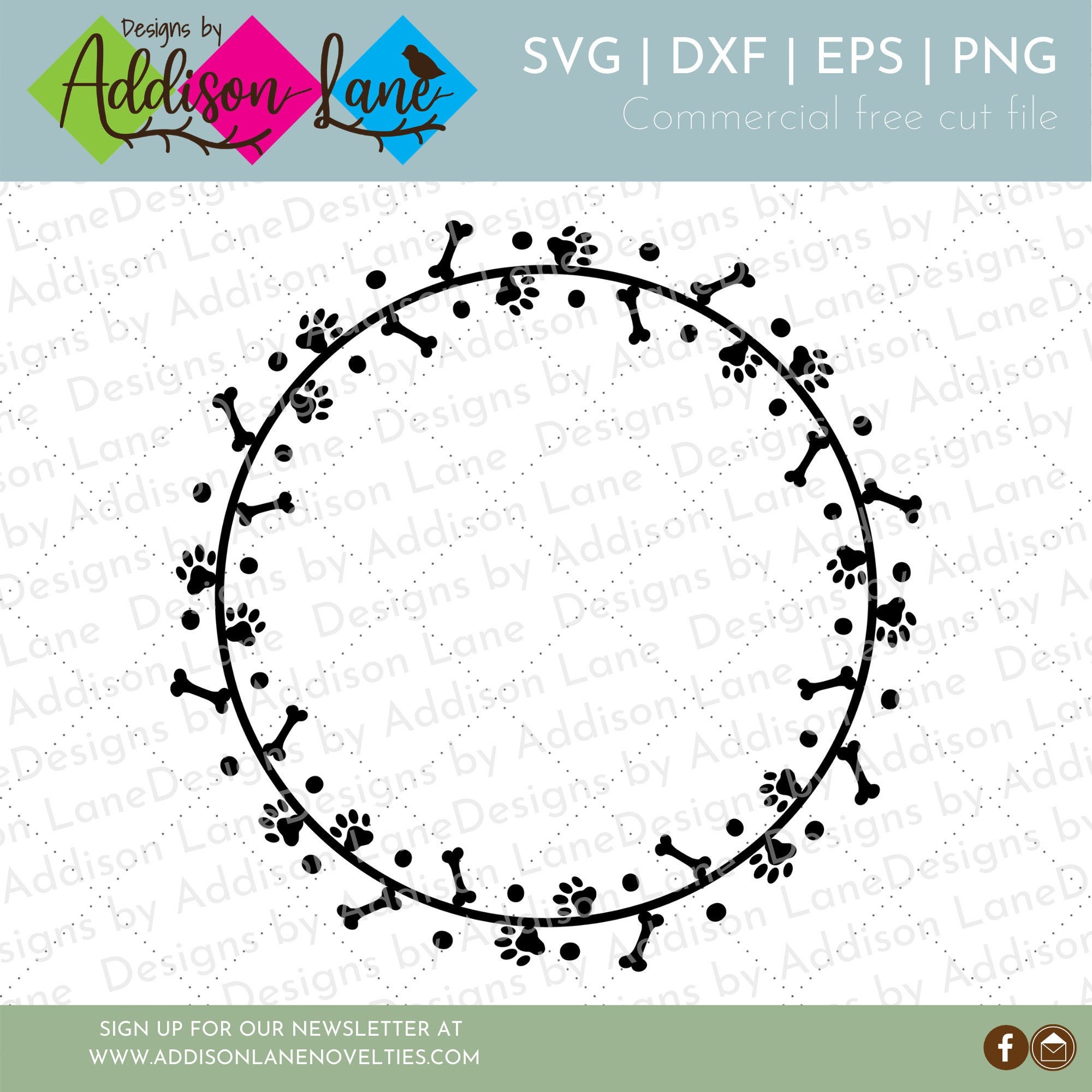 Free Free Paw Print Wreath Svg 2 SVG PNG EPS DXF File