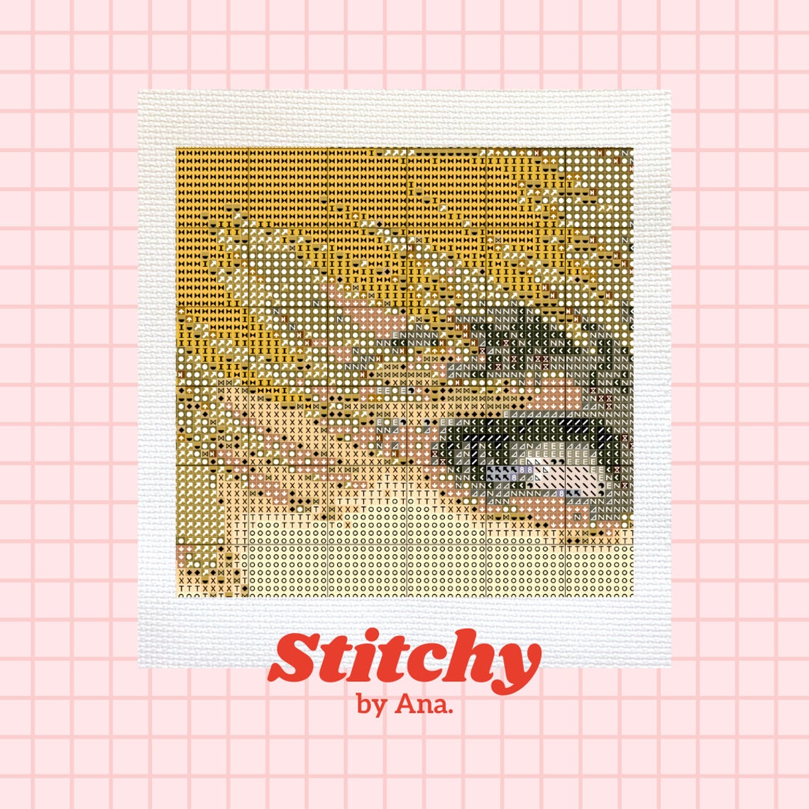 Armin Attack on Titan PDF Cross Stitch Pattern | Etsy