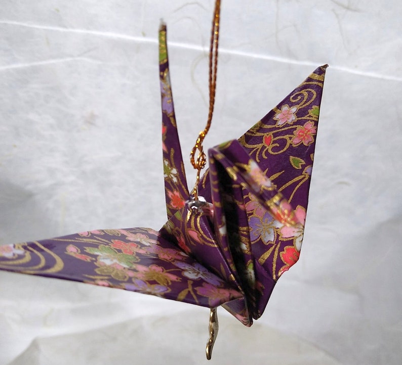 Peace Crane Ornament violet