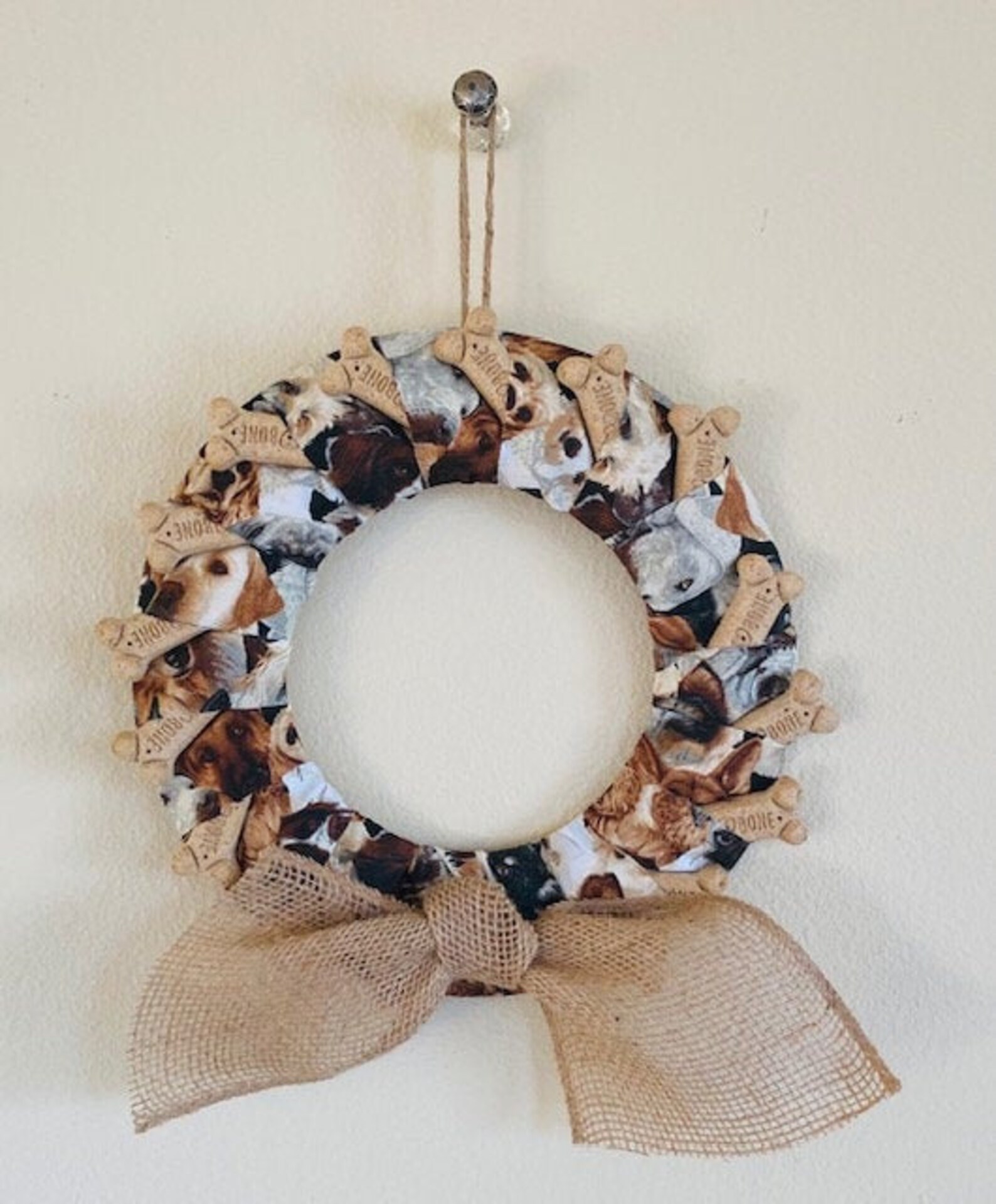 Dog Bone Wreath Dog Treats Dogs Birthday Wreath Gift Etsy