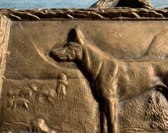 Bronze hunting dog  Etsy