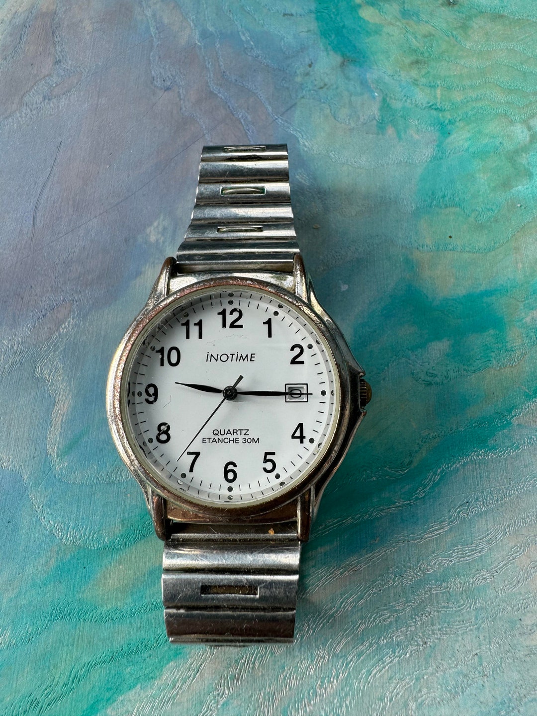 Montre Inotime vintage unisexe pour homme, montre française