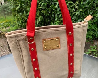 Louis Vuitton Antigua Cabas Brun Canvas Inventeur Tote Bag