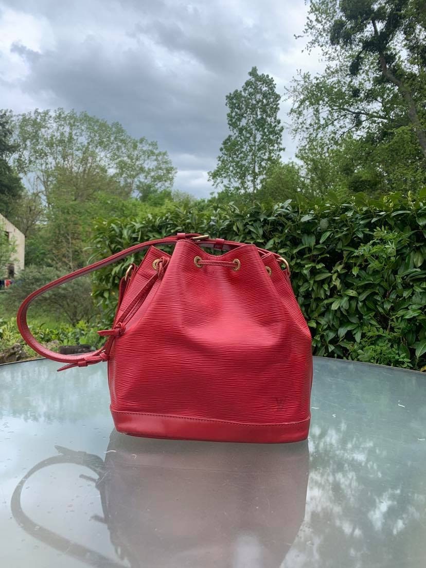 Louis Vuitton Bag Epi Leather Noe France Pairs Louis Vuitton Red