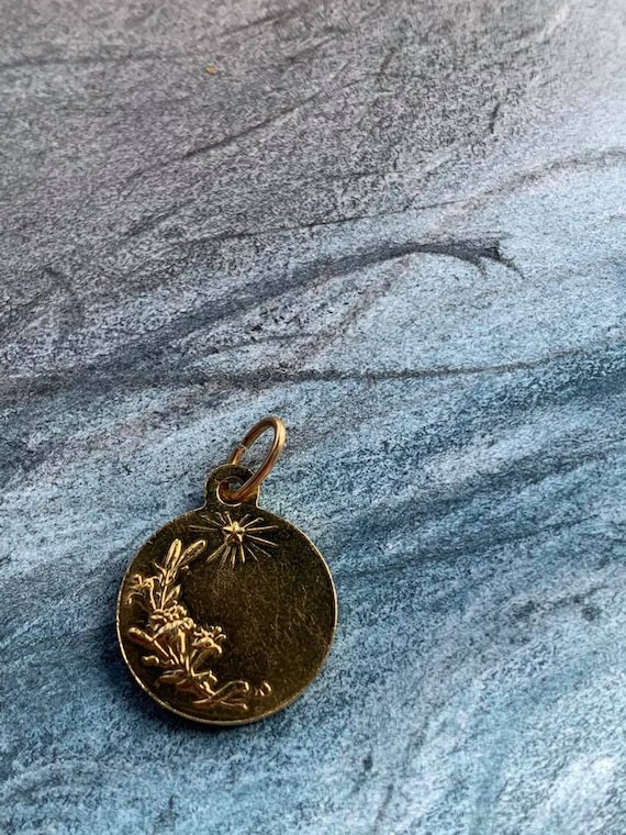 Un français vintage doré bronze médaille Jeanne d… - image 2