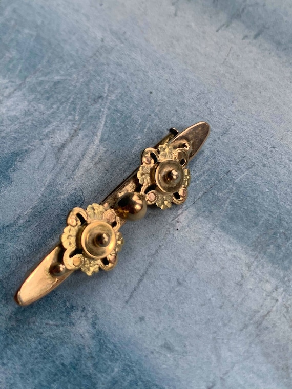 Broche Ancienne Vintage Française - Bijou Rare - Métal - Occasion