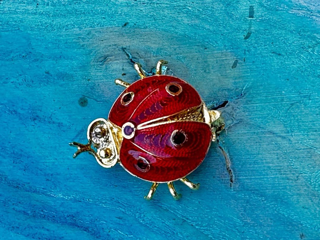 Broche GL Georges Legros En Vermeil Argent 925 - Style Art Déco - Occasion Bon état - France
