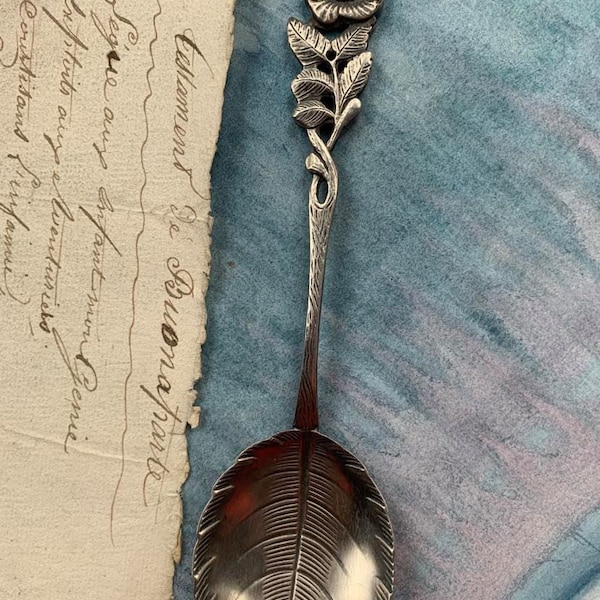 Antique Silver Spoon Holder Etsy