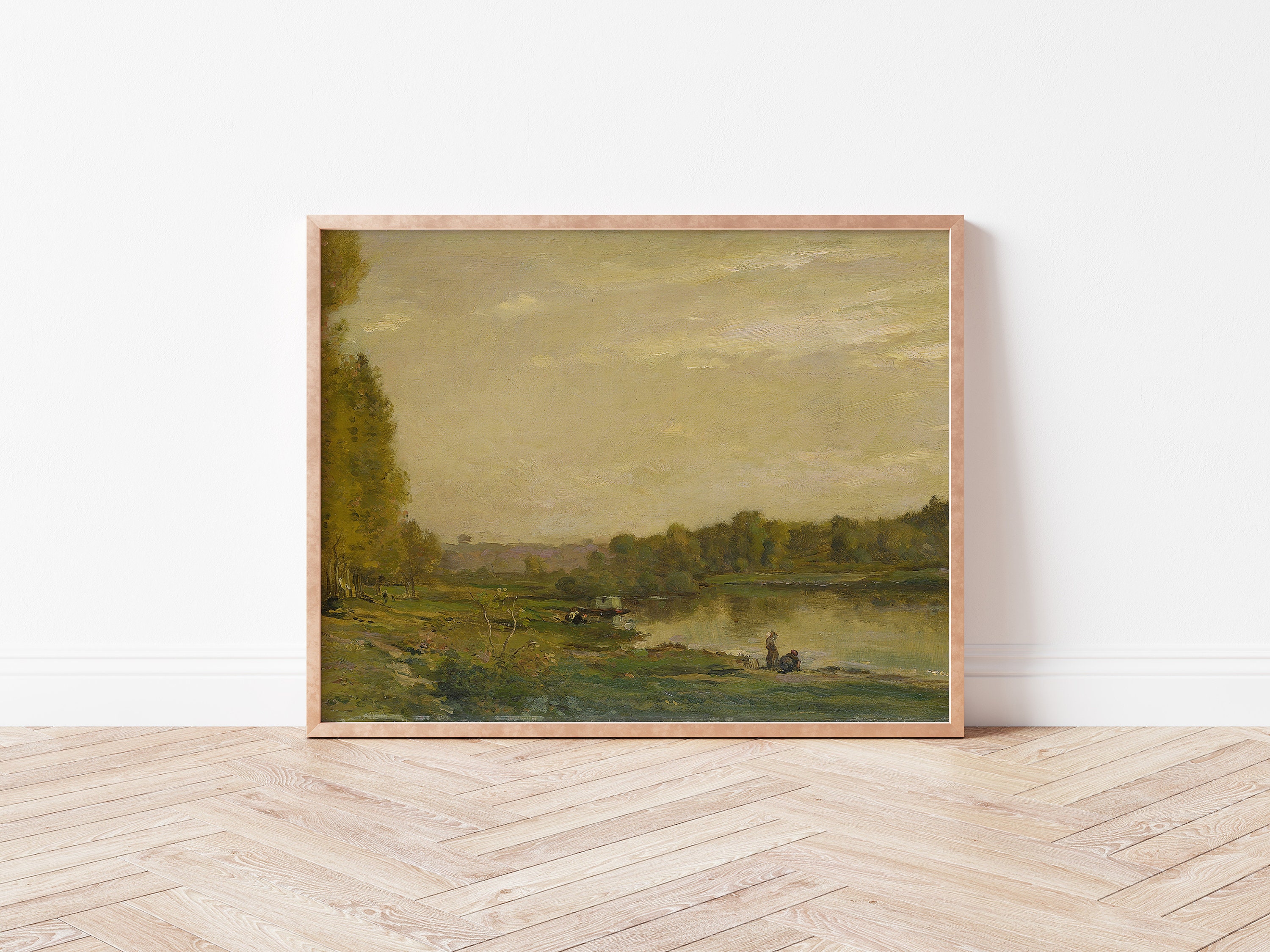 Golden Hour Instant Digital Download Vintage Oil Painting Etsy