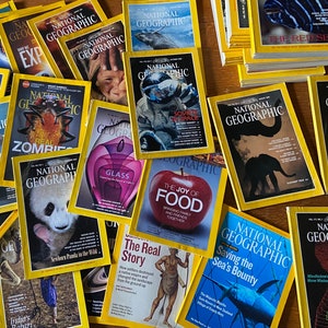 Lot of 4 National Geographic 1970's-2020's Magazines Just 4 Magazines