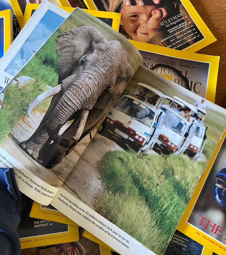 Lot of 4 National Geographic 1970's-2020's Magazines image 3