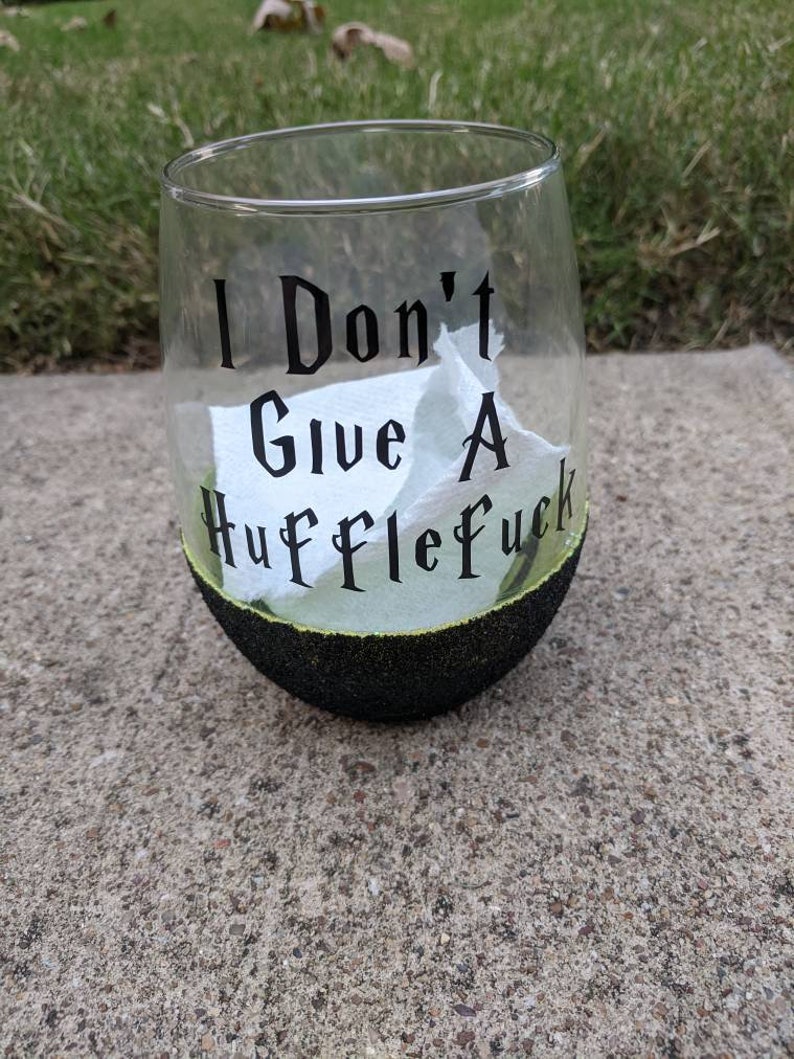 Harry Potter peekaboo wine glasses single glass