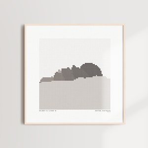 Haytor Minimal Print - Mosaik Style Dartmoor Landschaft Poster