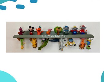 Magnetic wall shelf - customizable music box shelf in sage green - Tonie figures - children's room - Christmas - thin