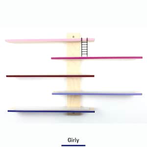 Tonie Regal aus Holz – Magnetisch Girly - Mädchen | Aufbewahrung Toniefiguren | individuell  | Musikbox Organizer Kinderzimmer Geschenk