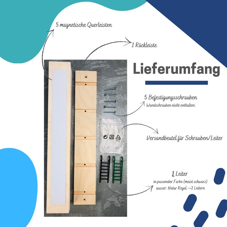 Magnetisches Tonie Edurino Regal Holz in Greige – Sanfte Farbtöne Handgefertigt Kinderzimmer Aufbewahrung für Tonie Figuren, Kindgerecht Bild 7