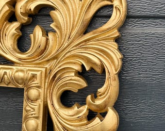 Baroque Antique Gold Mirror – Elegant Ornate Wall Mirror, Vintage Style Home Decor, Handcrafted Baroque Mirror – Luxury Frame