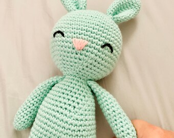 mint bunny crochet doll pattern