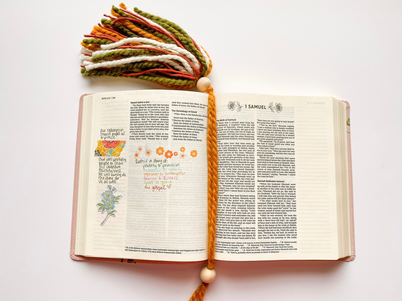 Tassel Bookmark Bible Bookmark Chunky Tassel Boho Etsy