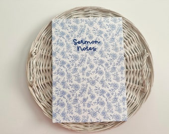 Sermon Notes Journal, Church Notes Journal, Church Notebook, Sermon Notes Notebook