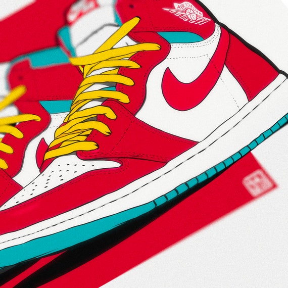 Liverpool FC Air Jordan 1 LFC Illustration Graphic Art Print | Etsy India