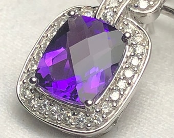 Amethyst & Diamant Ohrringe