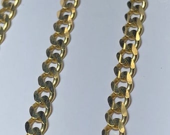 Kubanische Link-Halskette 14k Gold 3 MM