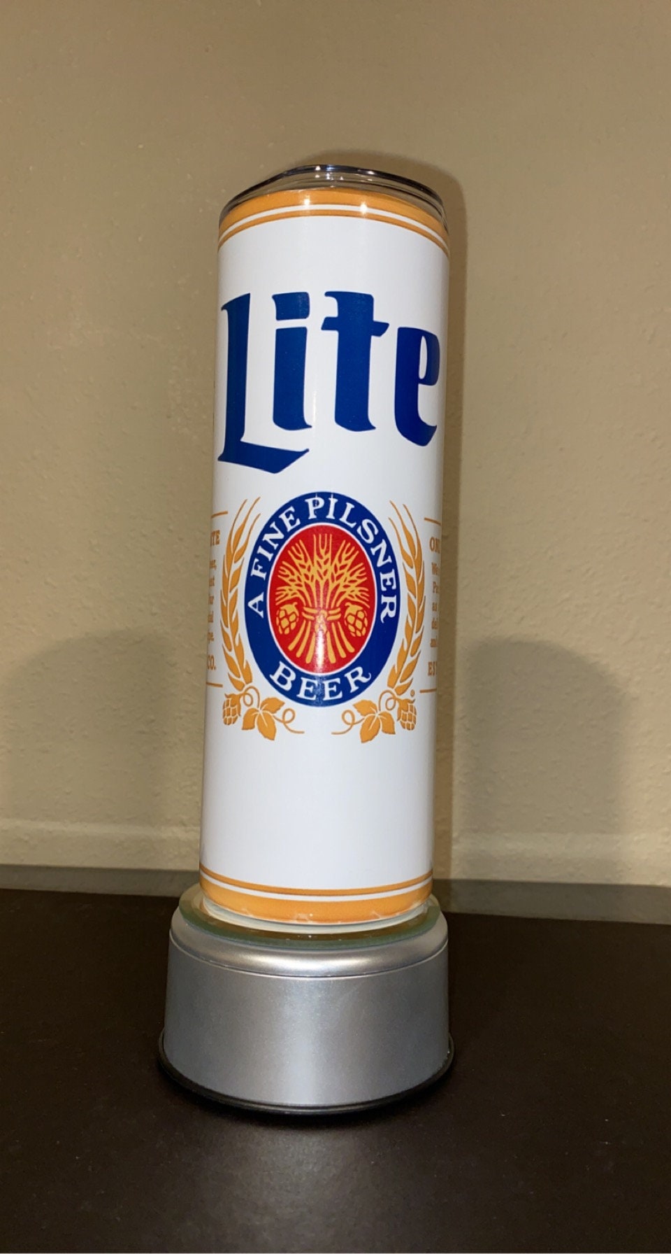 Miller lite 20oz Tumbler Etsy