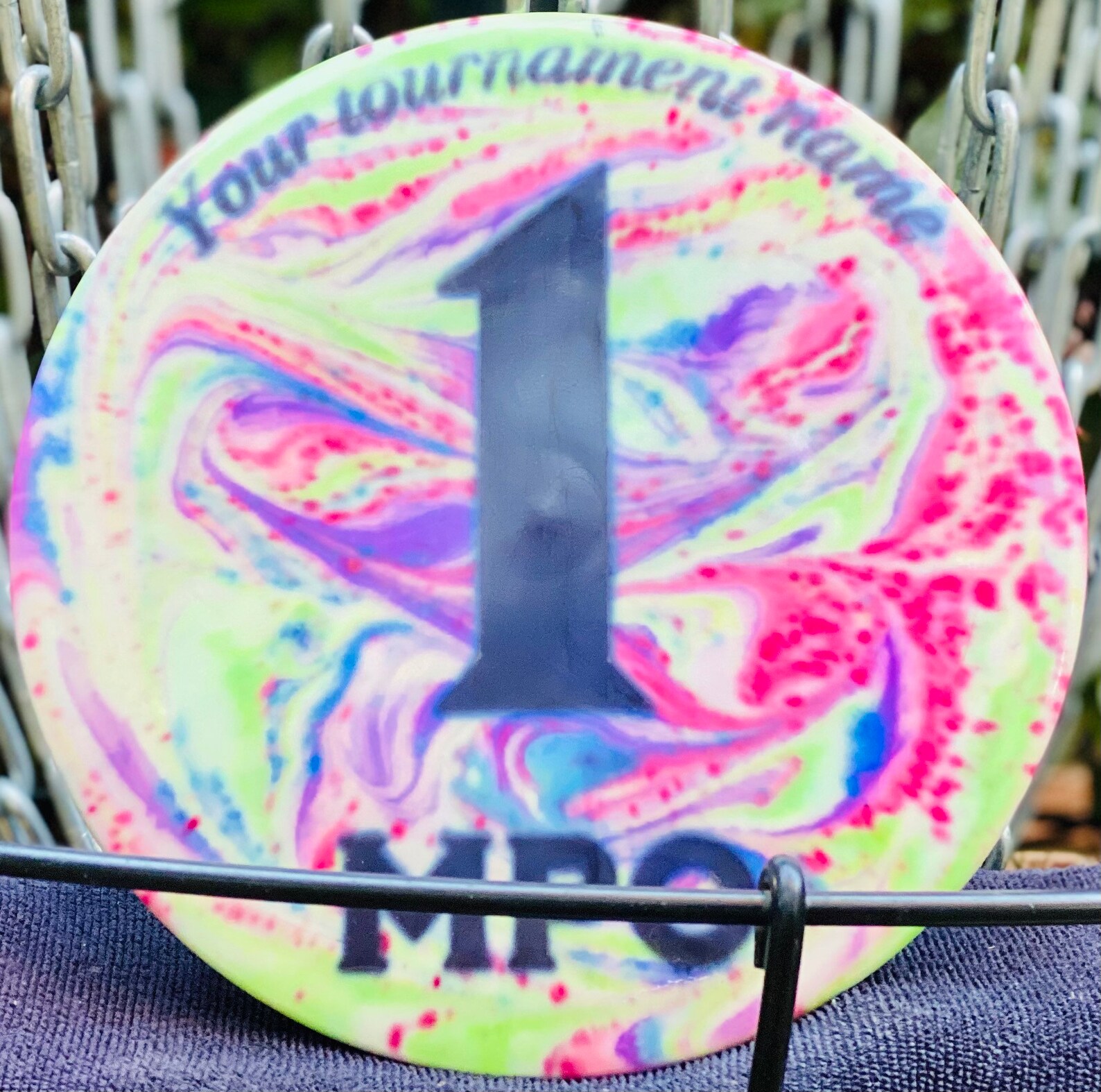 Disc Golf Tournament Trophy Disc Custom Etsy