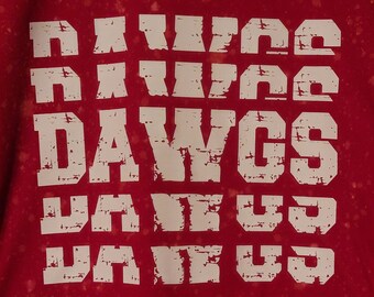 Dawgs TShirt-Bulldawgs-Bulldogs-Sports Team-Dawgs-Go Dawgs-Football-Basketball-Baseball-Softball-Powderpuff-Soccer-TShirt-School Tee Shirt